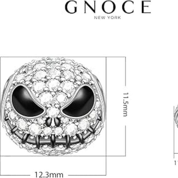 Gnoce Jack Skull Bracelet Charm - NEW - Picture 6 of 7